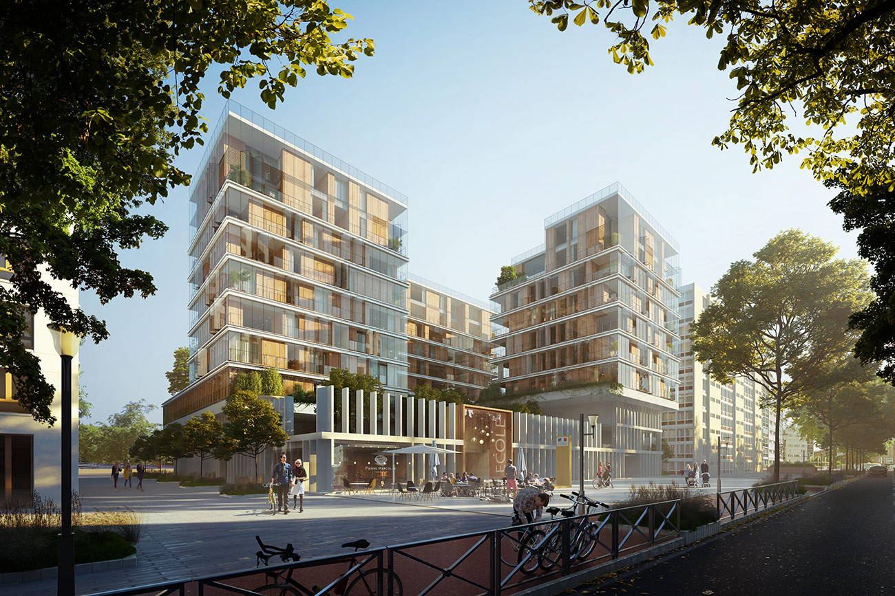 3 petites tours en bois - Issy les moulineaux  | Architecte Marseille